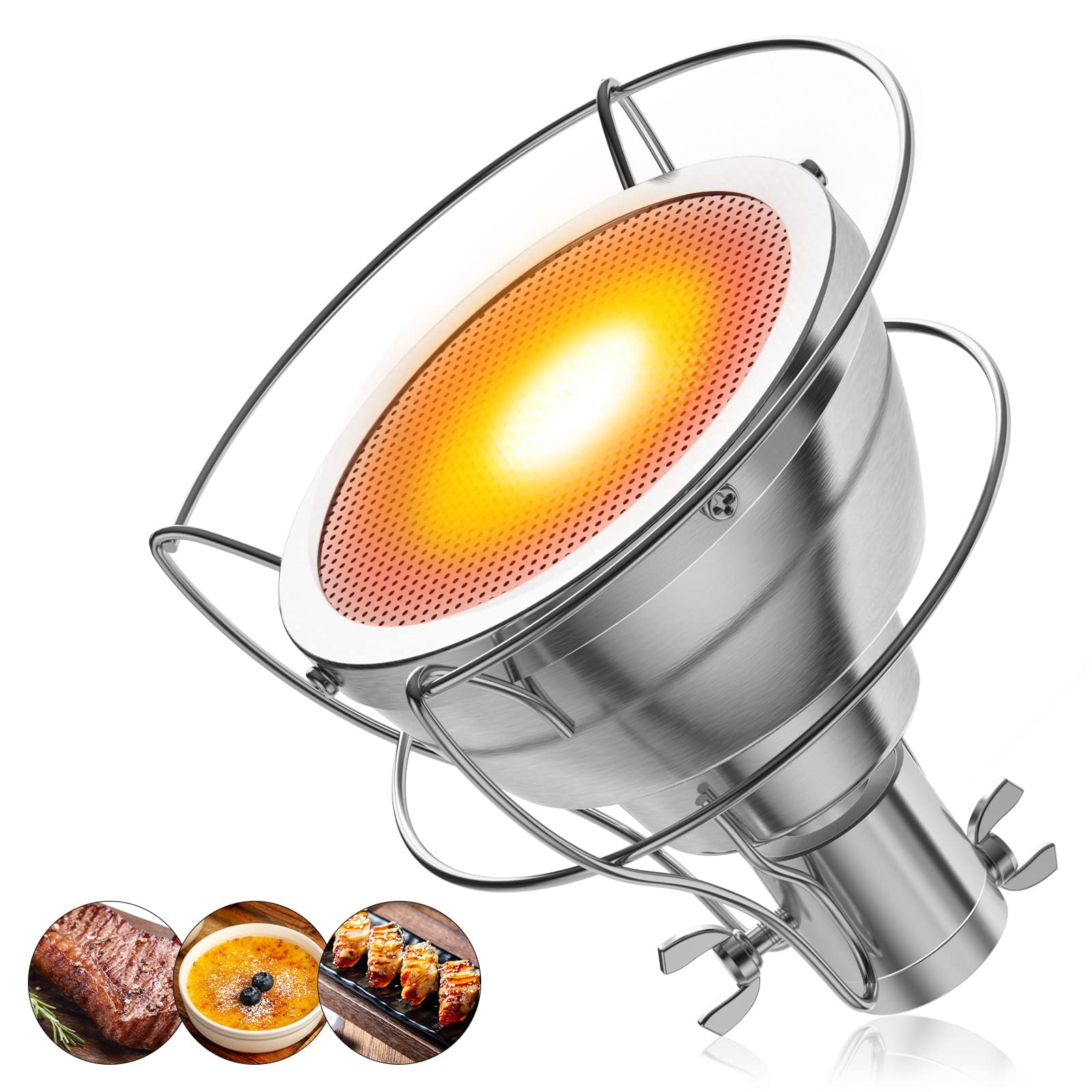 Pro Grade Kitchen Cooking Torch Attachment, Handheld for Sous Vide, Grilling, Desserts (Torch