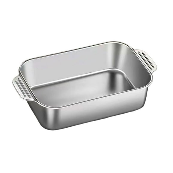 Cooking Tray Grilled Fish Plate Stainless Steel Roasting Plate Baking Tray Metal Food Tray Gift for Fish Enthusiasts