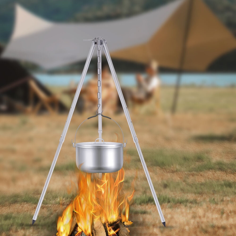 Cooking Tripod Stand For Camping Oven Pot Hanger Camp Fire Chain