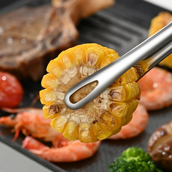 Cooking Tweezers Tong, Stainless Steel Grill Kitchen Food Tongs, Tweezers Cooking Clamp Tool for Serving BBQ, Long Clamp Tool for Meat, Salad, Fish, Steak, Barbecue, Buffet