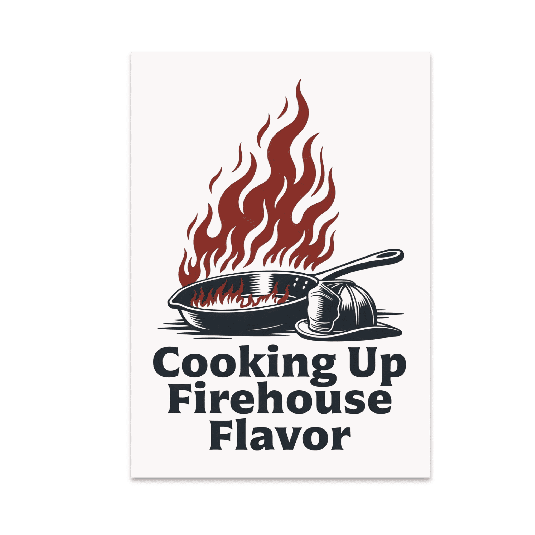 Cooking Up Firehouse Flavor - Firehouse Chef Culture - 13x19 Poster ...