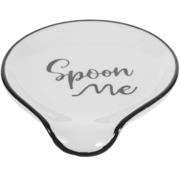 ifundom Ceramic Spoon Rest Stand - 1-Piece Kitchen Utensil Holder and Counter Organizer for Cooking and Food Prep