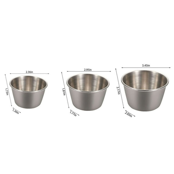 Cooking Utensils Clearance! S 304 Stainless Steel Sauce Cup Seasoning Dish Cross-Border Spot Sauce Cup Dipping Dish C