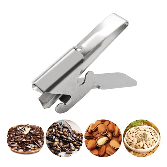 Cooking Utensils Melon Sheller Opener Sunflower Plier Clamp R Stainless Steel Pistachio Walnut Prep Tool for Kitchen, 2.28 inch, Silver
