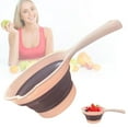thumbnail image 1 of Cooking Utensils Set Clearance! 1Pcs Folding Spoon Container Bath Handle Bailer Cups Fillers Holder Kitchen Water Funnel Bidet Smores Rinse Folding Bowl Foldable Tabo Laddle Kitchen Thickened, 1 of 8
