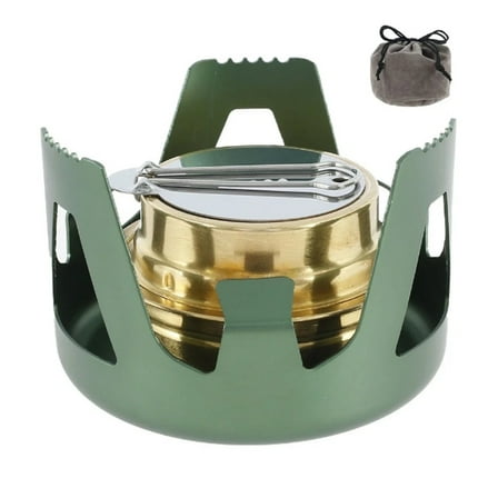Cooking Utensils Set Clearance! Backpacking Stove Portable Stainless Outdoor Fuel Stove Lightweight Brass Spirit Burner for Bbq Camping Hiking Picnic Stove*1
