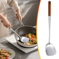 Cooking Utensils Set, Kitchen Utensils, Stainless Steel Kitchen Utensils, Kitchen Tools Spatulas Set, Cooking Spoons, Home Essentials Kitchen Gadgets Accessories, Safe, Easy To Clean 16.7" X 3.7"