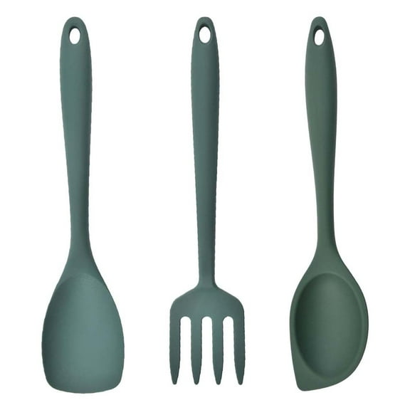 Cooking Utensils Silicone Spoon Household Spoon Density Cooking Fork Tools