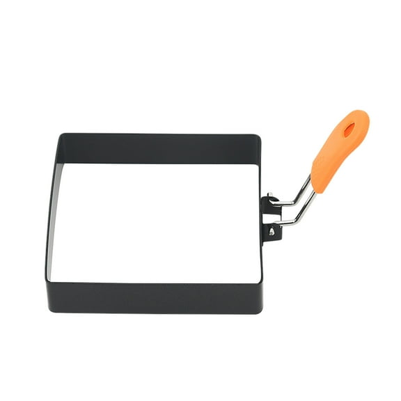 Stainless Steel Square Egg Rings For Griddle Non Stick Cooking Utensils With Silicone Handles Oil Brush & Egg Separator For Frying Eggs Omelets Pancakes Breakfast
