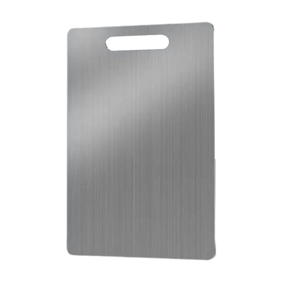 Cooking Utensils Titanium Cutting Board Pure Titanium for Kitchen Double Food Grade Ideal for Chopping Meats Fruits and Vegetables 1 Pack