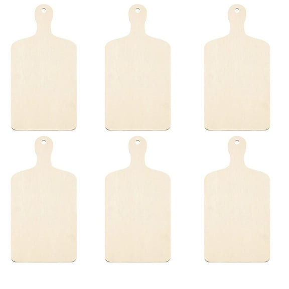 Wooden Cutting Board With Handle Kitchen Top Chopping Board for Home Cooking Vegetables Meat DIY Food Prep 6PCS