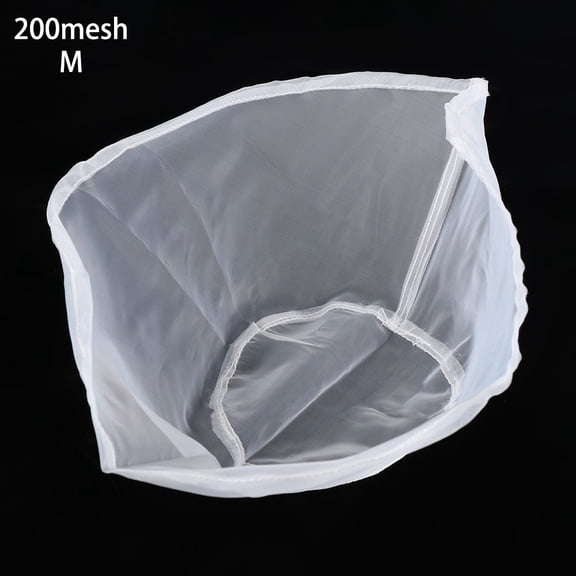 Cooking Wine Strainer Soymilk Cheesecloth Food Colander Nylon Filter Bag Bowl Shape Nut Milk Bag Coffee Filter M 200MESH