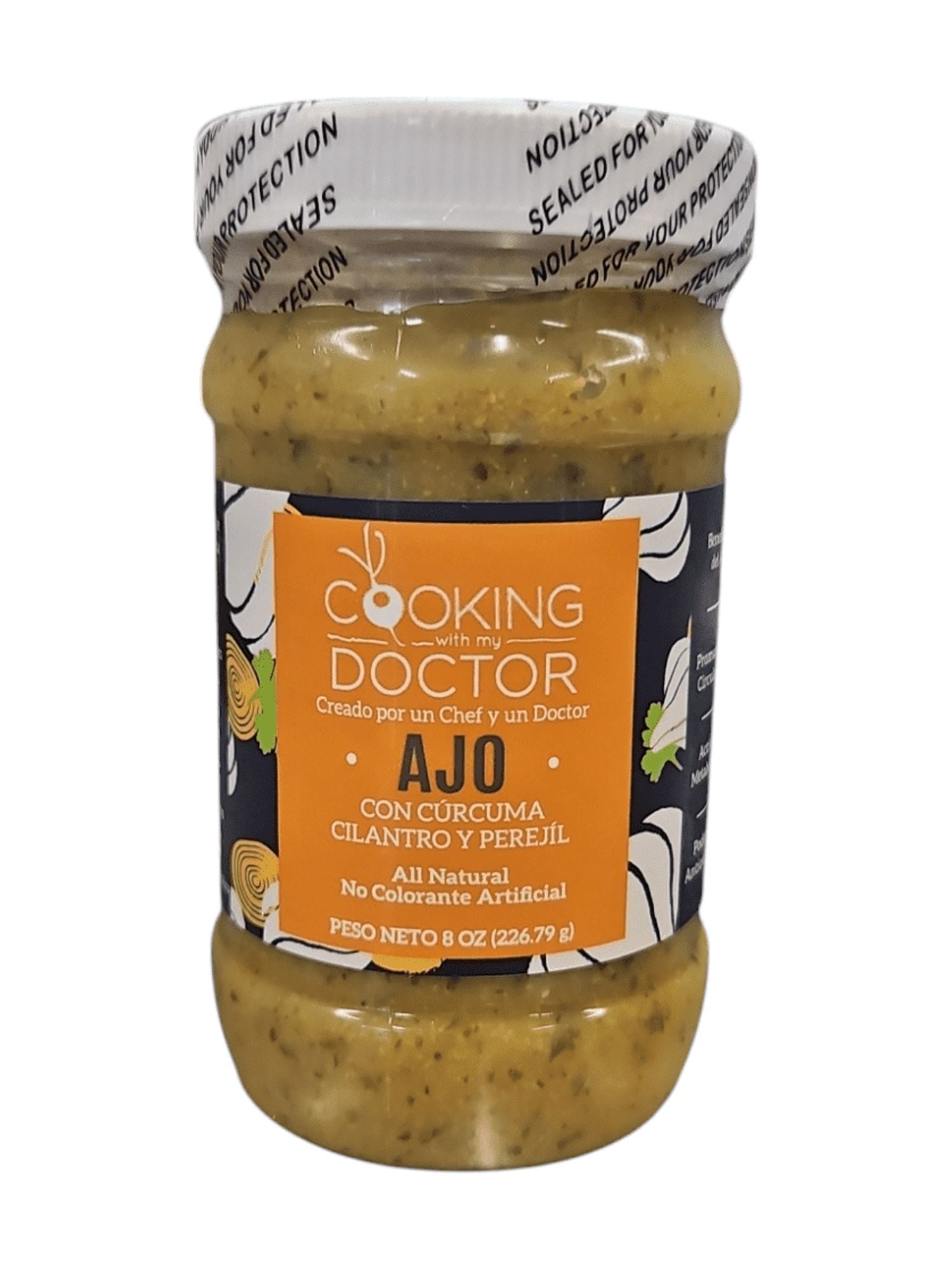 Cooking with My Doctor Garlic Infused Seasoning, 8oz Bottle