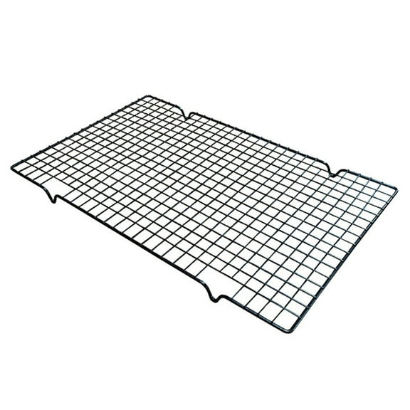 Cooking and Baking Rack, Grid Wire Baking Rack for Oven, Dishwasher Safe for Grilling and Roasting, Large Size in Black for Cookies and Breads