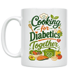 thumbnail image 1 of Cooking for Diabetics Together - Diabetic Cooking Enthusiast - 11 oz Ceramic Coffee Mug, 1 of 3