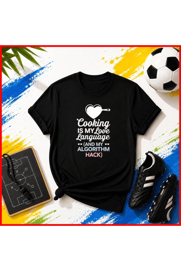 Cooking is My Love Language Algorithm Hack Funny Chef Unisex T-Shirt, S-5XL
