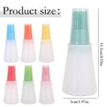 thumbnail image 1 of Cooking oil dispenser bottle with silicone brush for non stick basting, 1 of 9