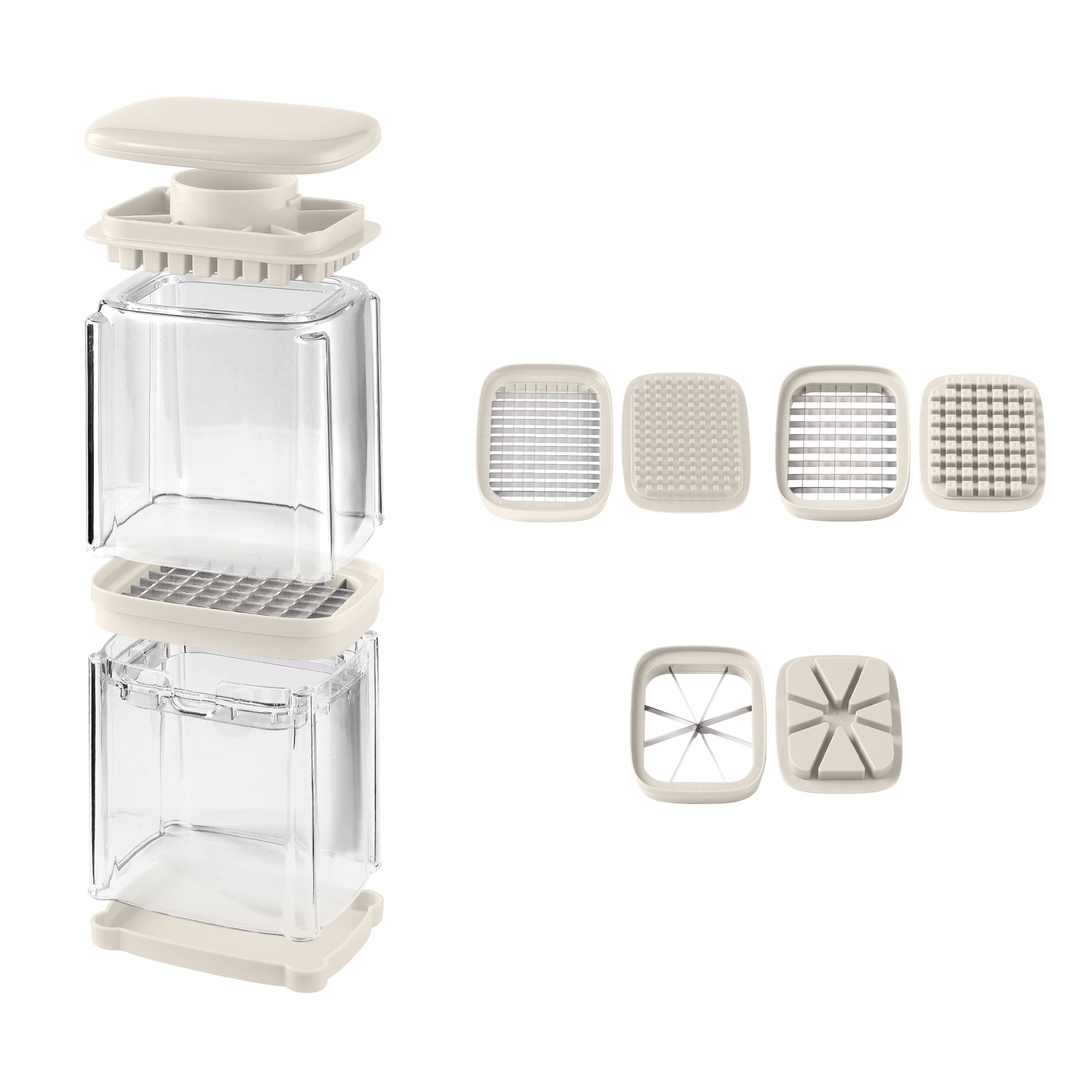 COOK WITH COLOR Veggie Chopper with 3 Blades Food Prep Dicer for