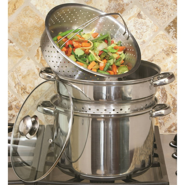 COOKPRO 512 MULTI COOKER 8QT 4 PIECE STAINLESS STEEL INCLUDES