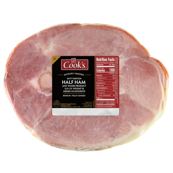 Cooks Bone-In Half Ham, 8-10.4 lbs