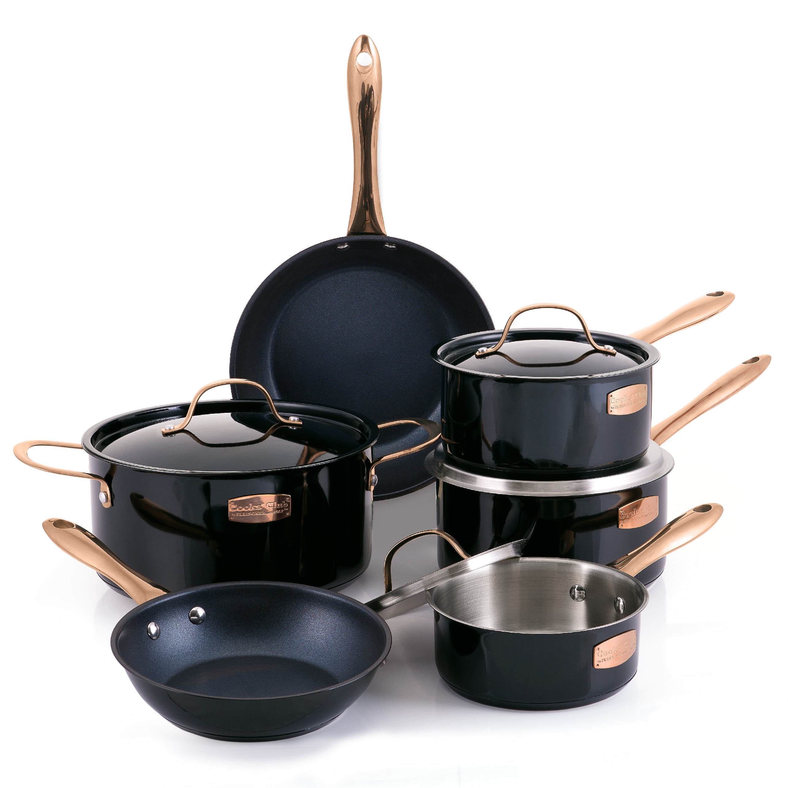 Cooks Standard Classic 10-Piece Stainless Steel Cookware Set 02631 - The  Home Depot