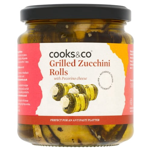 Cooks & Co Grilled Courgette with Pecorino Cheese 280g, British Import (Pack of 2)