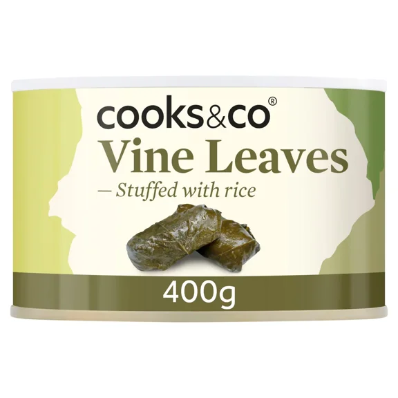 Cooks & Co Stuffed Vine Leaves 380g - Stuffed with Rice