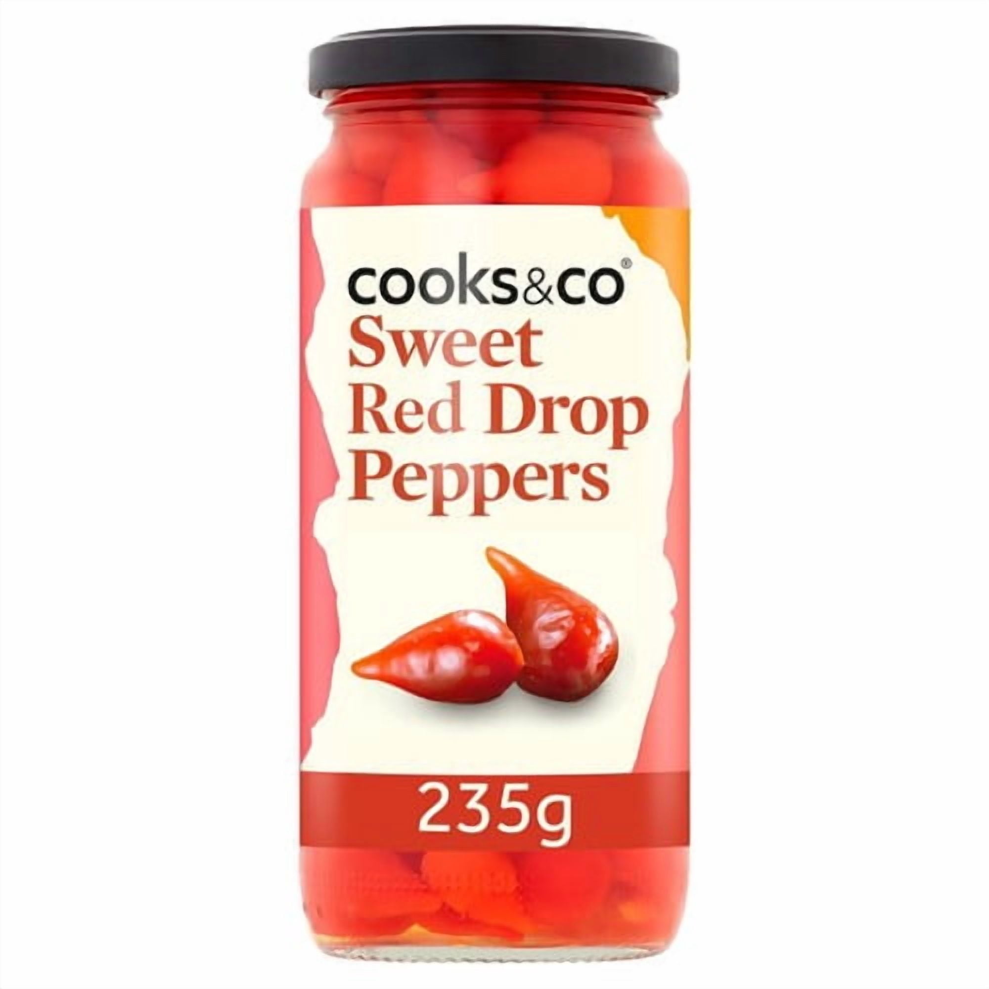 Cooks & Co Sweety Drop Red Peppers 235g, British Import (Pack of 3)