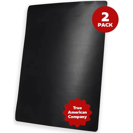 Cooks Innovations Non-Stick Oven Liner - Heavy Duty Heat Resistant, BPA Free Mat to Protect Oven Racks – Black 2-Pack