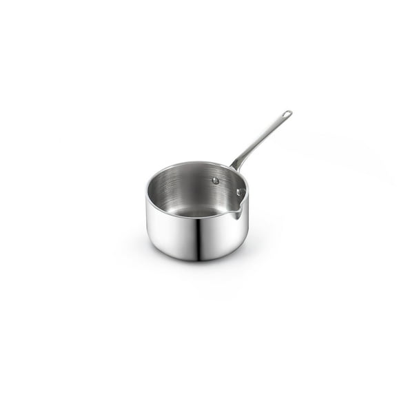 Cooks Standard 18/10 Stainless Steel Butter Warmer 0.15 QT, Multi-Ply Clad Small Sauce Pan, Mini Milk Butter Melting Pot with Pour Spout ideal for Chefs, Baristas