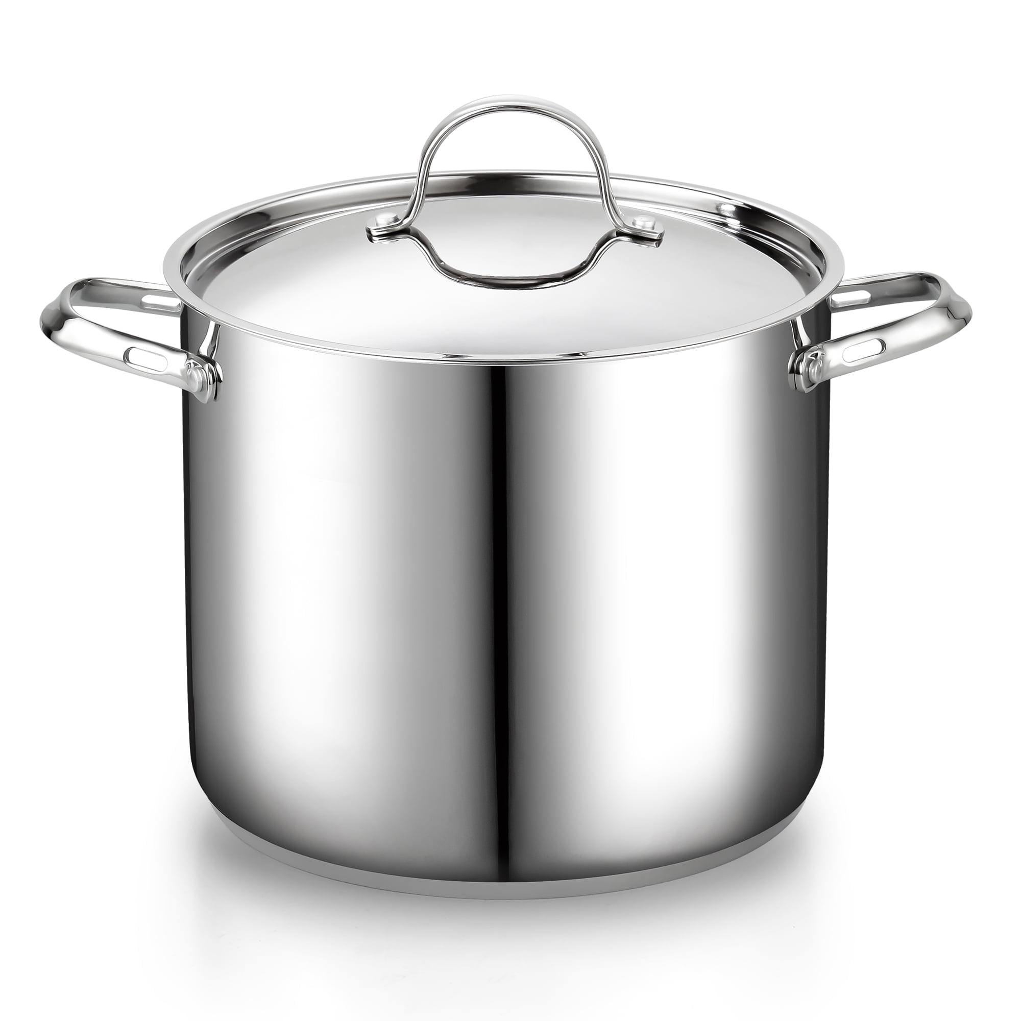 Cooks Standard 18/10 Stainless Steel Stockpot 12-Quart, Classic Deep  Cooking Pot Canning Cookware with Stainless Steel Lid, Silver