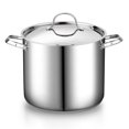 Cooks Standard 18/10 Stainless Steel Stockpot 12Quart, Classic Deep Cooking Pot Canning