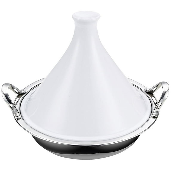 Cooks Standard 4.5 Quart Multi-Ply Clad Stainless Steel Tagine with Handles and Glass Lid