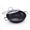 thumbnail image 1 of Cooks Standard Classic 12 Inch Nonstick Chef's Pan with Lid, 5-Quart Hard Anodized Wok Stir Fry Pan, Everyday Deep Frying Pan, Induction Ready Cookware, Dishwasher & Oven Safe, Black, 1 of 8