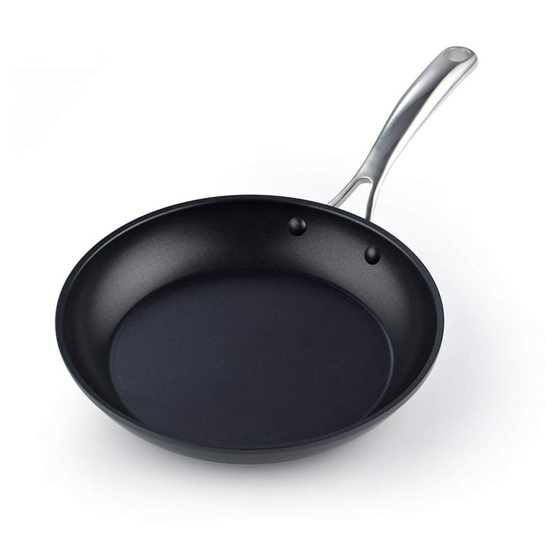 3-Piece Classic Hard Anodized Nonstick Frying Omelet Pan Set, 8