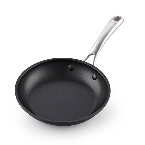 Cooks Standard Classic 8 Inch Hard Anodized Nonstick Frying Pan, Ceramic Non Stick Skillet, Induction Cookware Egg Omelette Pan, Oven Safe, Black & Apricot