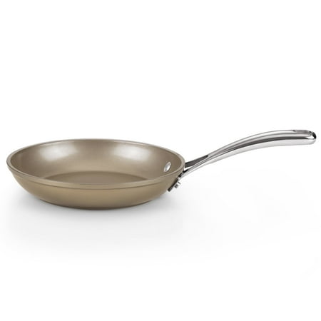Cooks Standard Frying Pan Hard Anodized Ceramic Nonstick, 8-inch Classic Skillet Egg Omelette Fry Pan with Stainless Steel Handle, Induction Compatible, Bronze