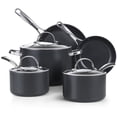 thumbnail image 1 of Cooks Standard Classic Nonstick Hard Anodized Cookware Set, Pots and Pans Kitchen Set Includes Saucepans, Stockpot, Frying Pans, Lids, Not Induction, 8-Piece, Black, 1 of 7
