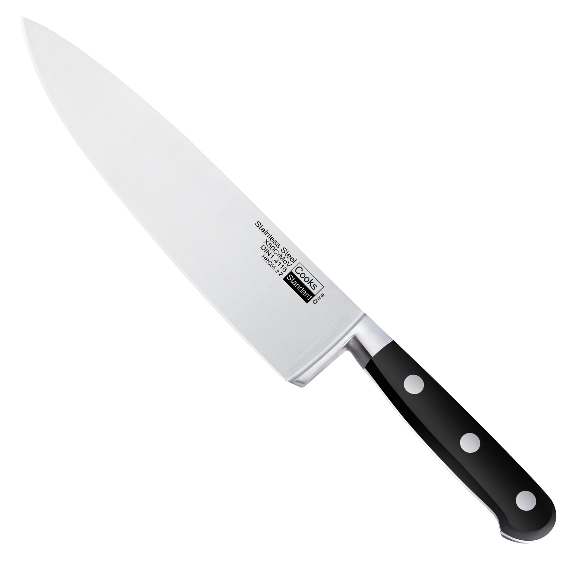 Cooks Standard Classic Cutlery  8 Inch/20cm Chef's Knife, High-Carbon Stainless Steel Serrated Blades, Ergonomic Handle, Sharp Triple Rivet