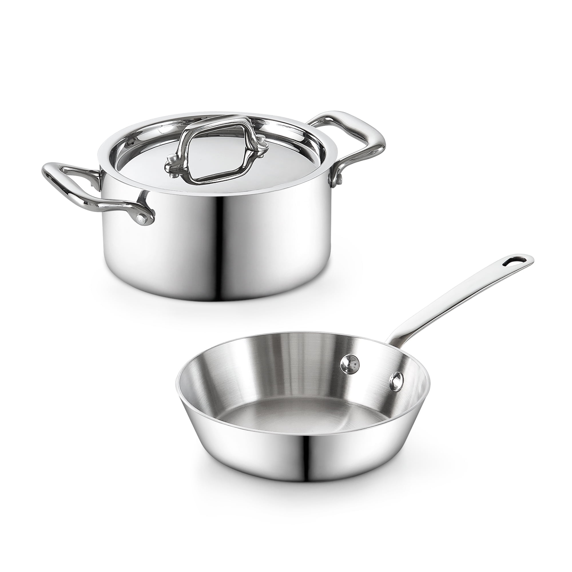 Cooks Standard Multi-Ply Clad Butter Warmer Set, Mini Cooking Pot ...