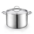 thumbnail image 1 of Cooks Standard Multi-Ply Clad 12 Quart Stock Pot, Stainless Steel Soup Pot with Stainless Lid, Large Cooking Pot for Pasta, Spaghetti, Stockpot with Even Heating, Induction Cookware, Oven Safe, 1 of 7