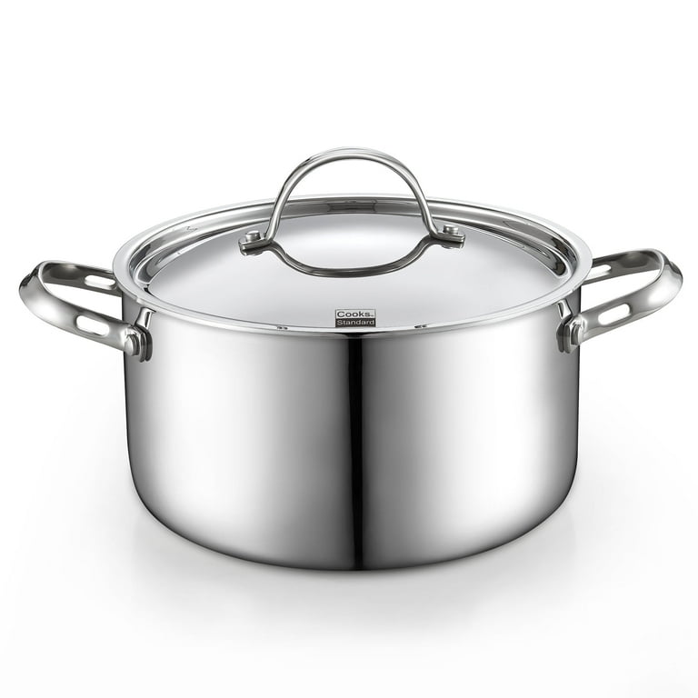 Cooks Standard, Stock Pot, 6-Quart, Multi-Ply Clad Stainless Steel