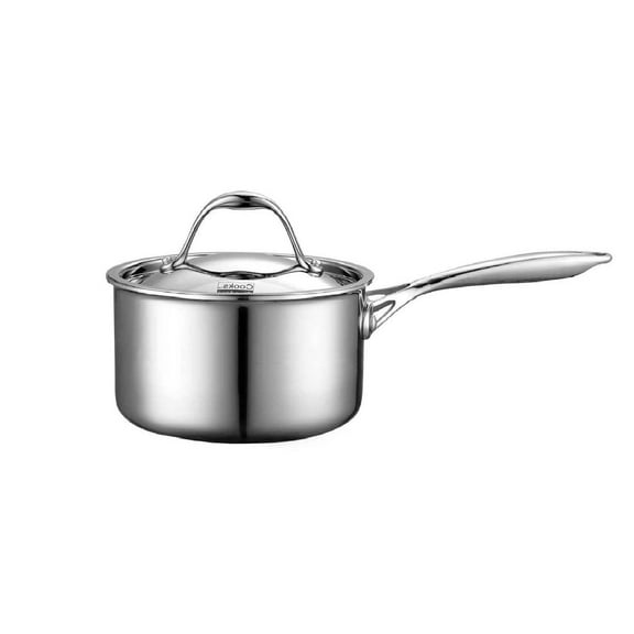 Cooks Standard Multi-Ply Full Clad Stainless Steel Saucepan with Lid 3-Quart
