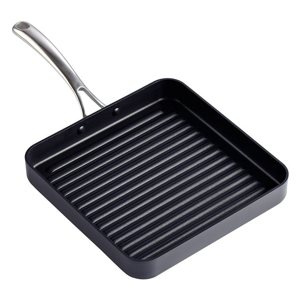 Cooks Standard Nonstick Square Grill Pan 11 x 11Inch, Hard Anodized