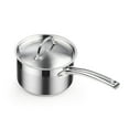 thumbnail image 1 of Cooks Standard Saucepan with Lid 18/10 Stainless Steel, 2-Quart Professional Sauce pot Mini Milk Pan, Oven Safe 500F, Compatible with All Stovetops, 1 of 8