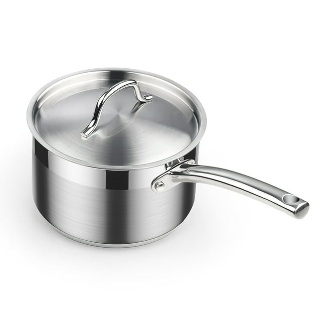 Cooks Standard 3Quart Stainless Steel Saucepan with Lid, Oven Safe 500