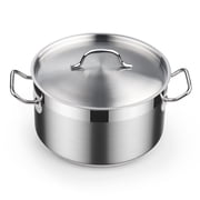 Cooks Standard Professional 6 QT Stainless Steel Stock Pot, Dutch Oven Pot with Lid, Cooking Pot for Pasta, Soup, Spaghetti, Ollas de Cocina, Stockpot with Slim Handle, Compatible with Most Stovetops