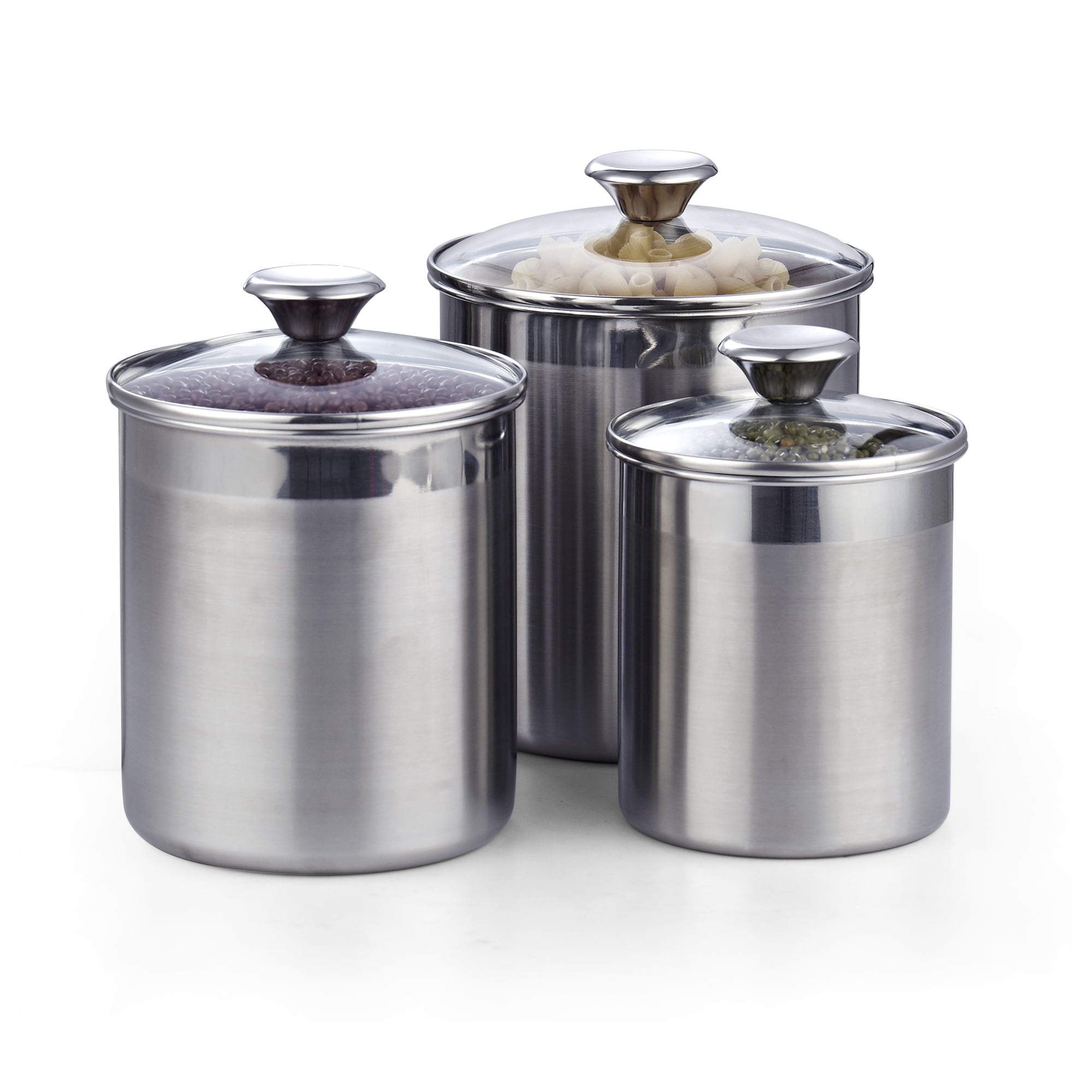 Stainless Steel Air-Tight Snack Containers Set of 3
