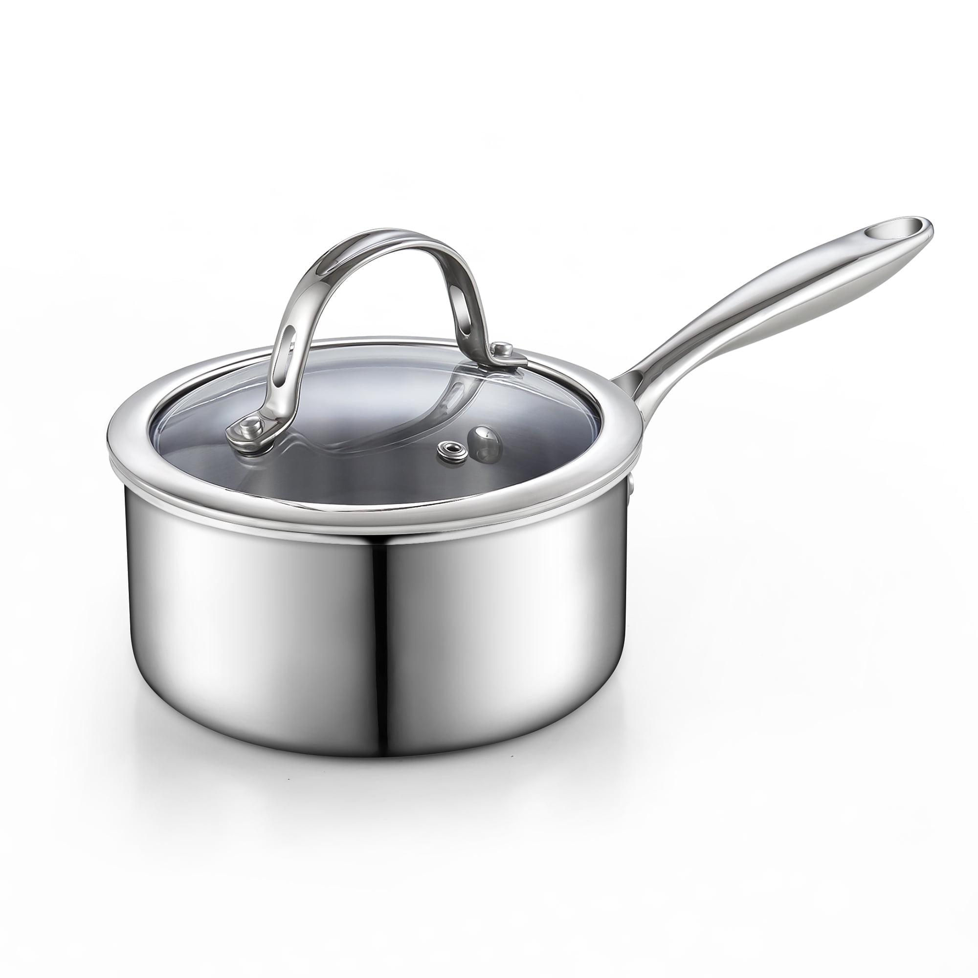 1.5-Quart Stainless Steel Non-Stick Saucier with Lid