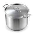 thumbnail image 1 of Cooks Standard Stainless Steel Stockpots, 30 Quart Professional Grade Large Stock Pot with Lid, Oven Safe Kitchen Big Pot for Cooking, Silver, 1 of 8
